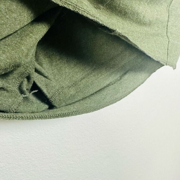 Ann Taylor Dark Green Ruched Long Knit Dress Skirt Size 8 - Picture 10 of 12